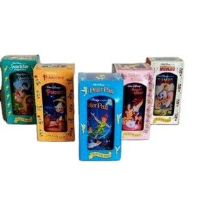 1994 Walt Disney Collector Glasses Burger King Set Of 5 Drinking Cups VTG BK New